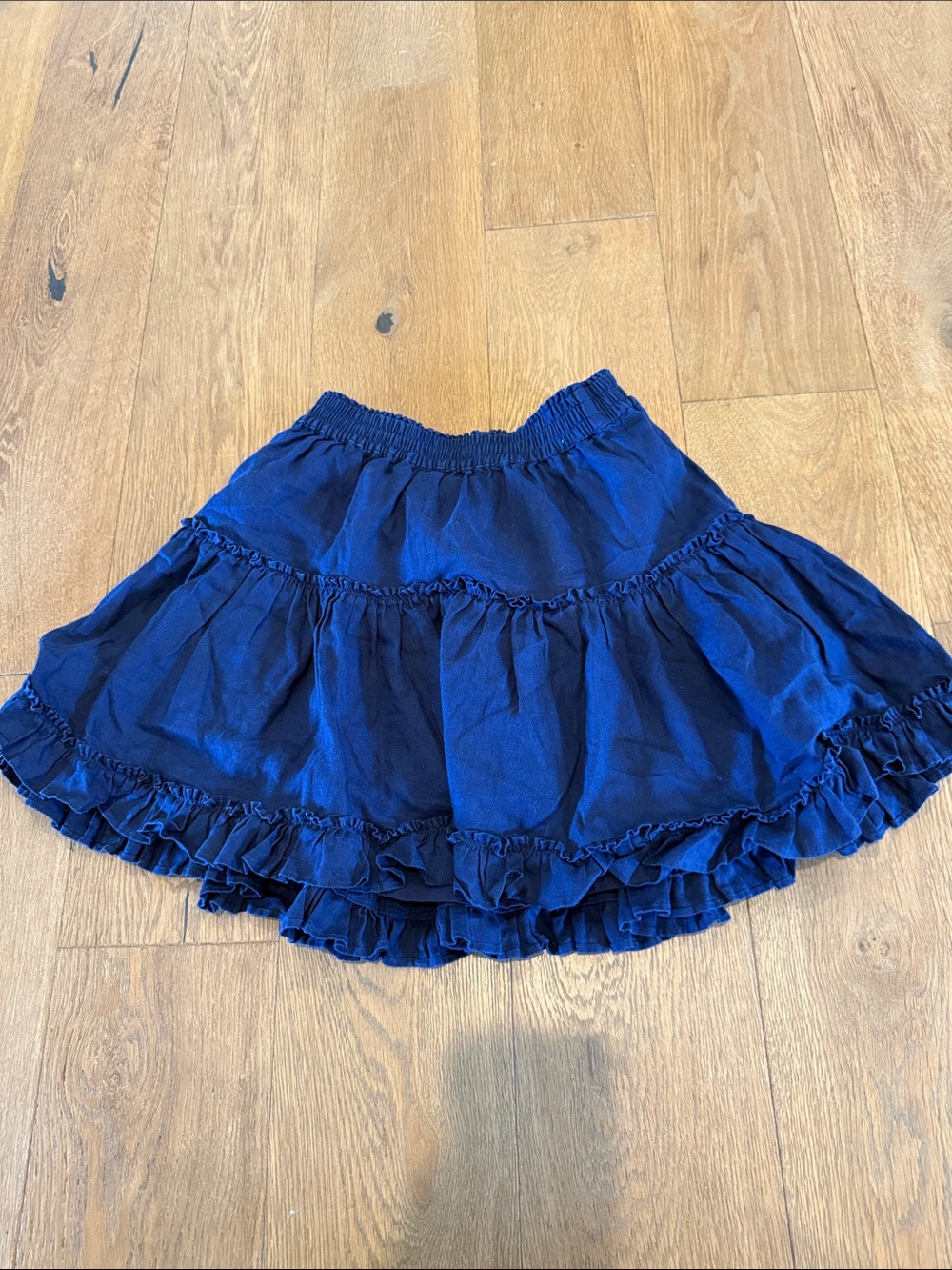 Hill House Paz Linen Skirt in Navy - Small